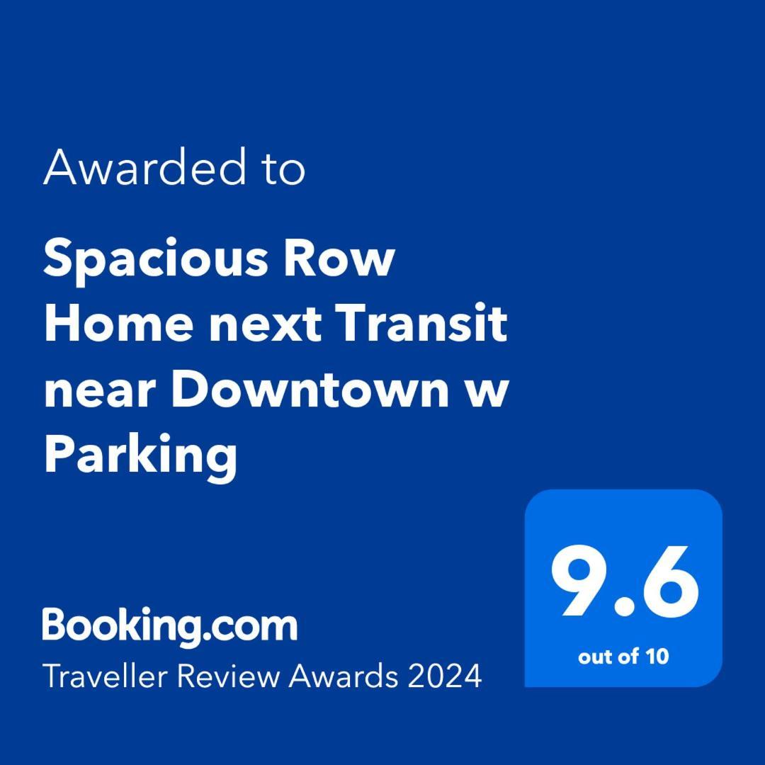 Spacious Row Home Next Transit Near Downtown W Parking Chicago Exterior foto